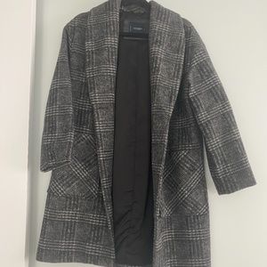 LUCKY BRAND Plaid Overcoat